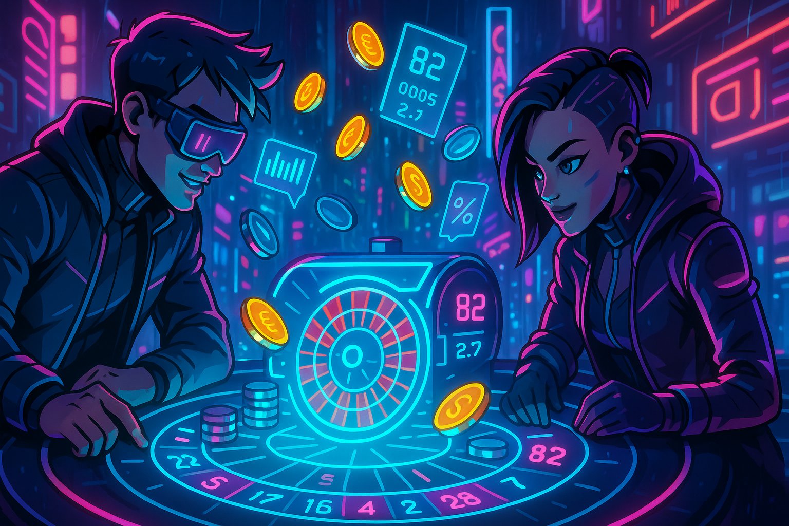 Live roulette table in professional studio